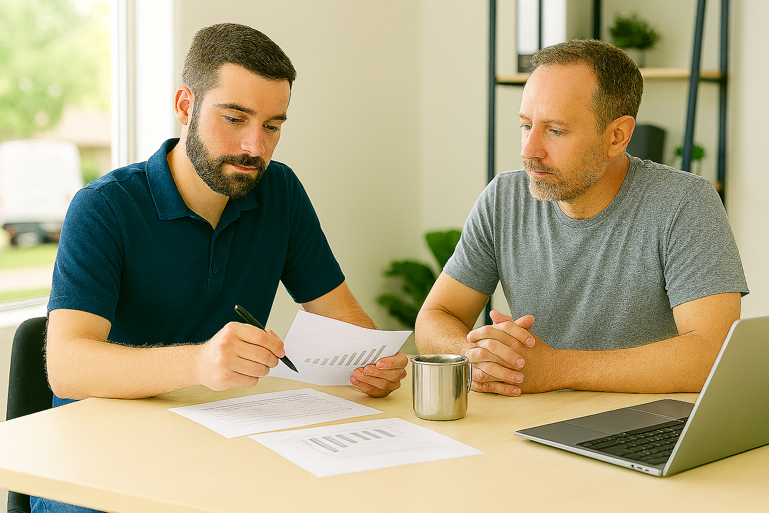Bookkeeper Sitting With Client